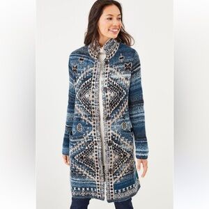 J.Jill Southwestern Navajo Sweater SZ XS